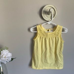 Girls yellow tank top